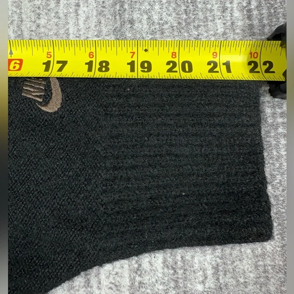 Nike Sportswear Tech Pack Knit Sweater Mens M Black Pullover V Neck Oversized